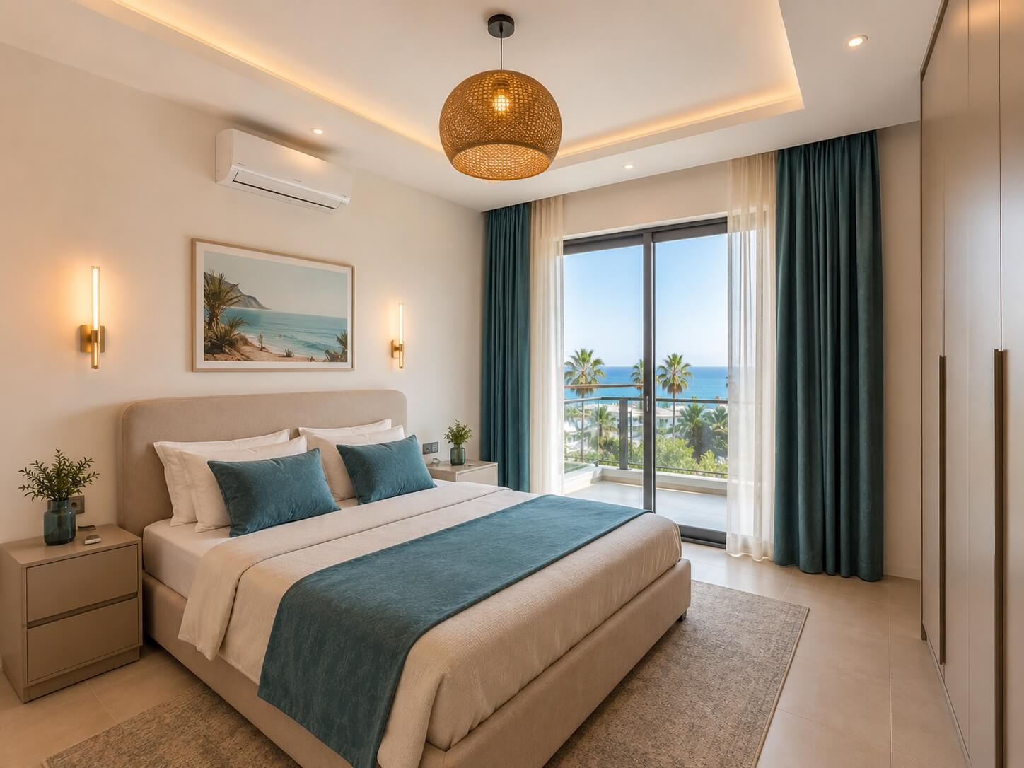 Moderne 2+1 Wohnung in Konyaaltı – Meerblick & Vollausstattung