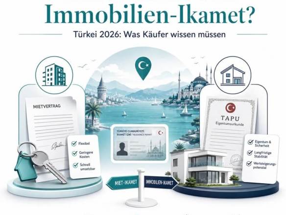 Türkiye'de Daire — Kiralık İkamet veya Emlak İkamet 2026""