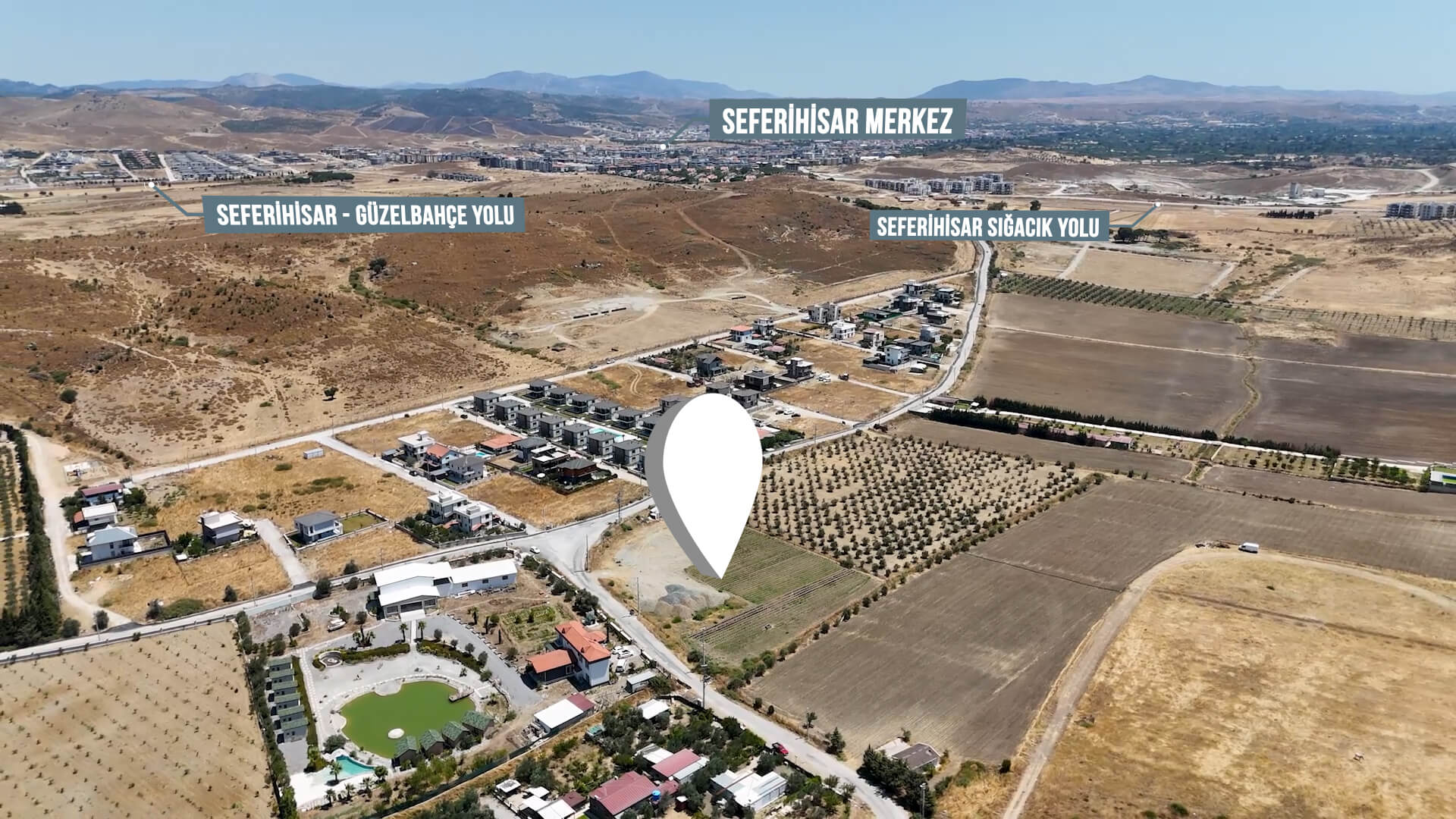 Seferihisar-Düzce'de Sığacık'ta denize yakın 7.488,99 m² büyük arsa